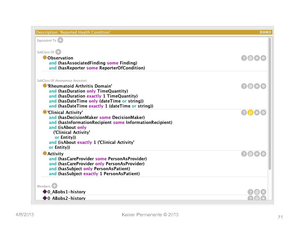 4/8/2013 Kaiser Permanente © 2013 71 