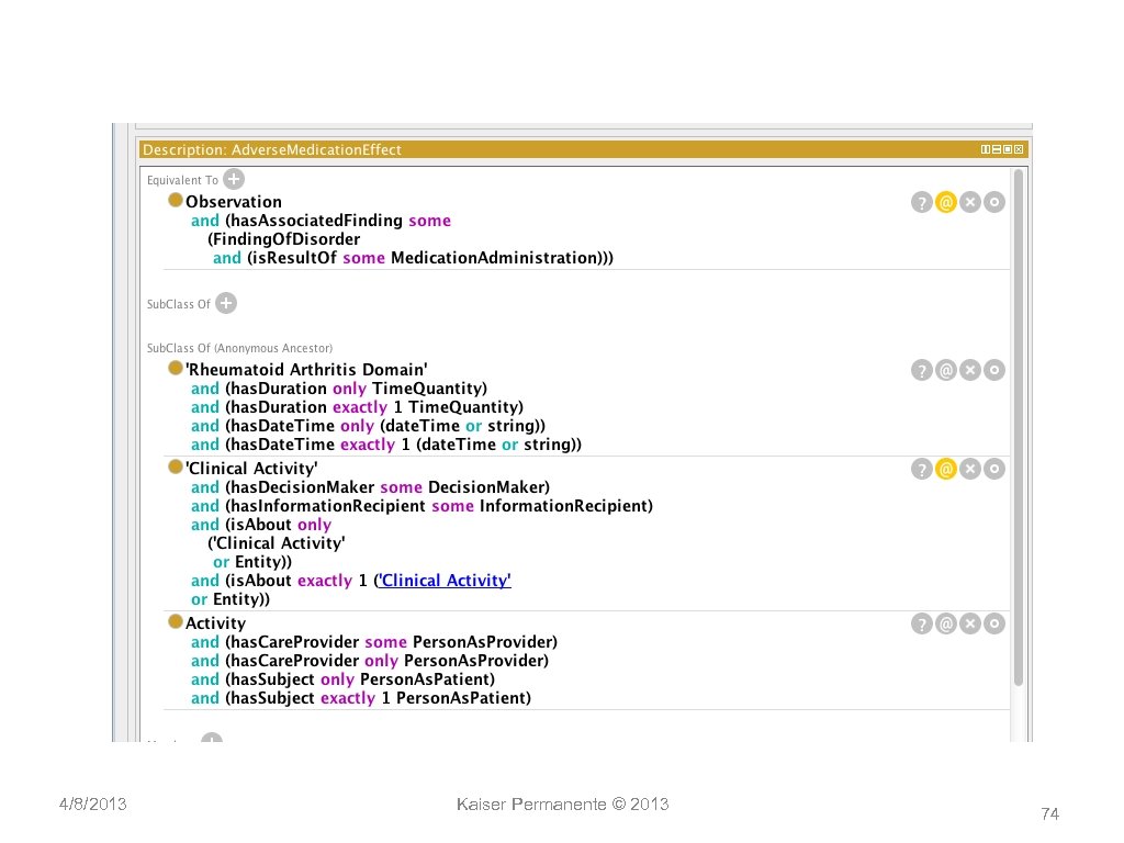 4/8/2013 Kaiser Permanente © 2013 74 
