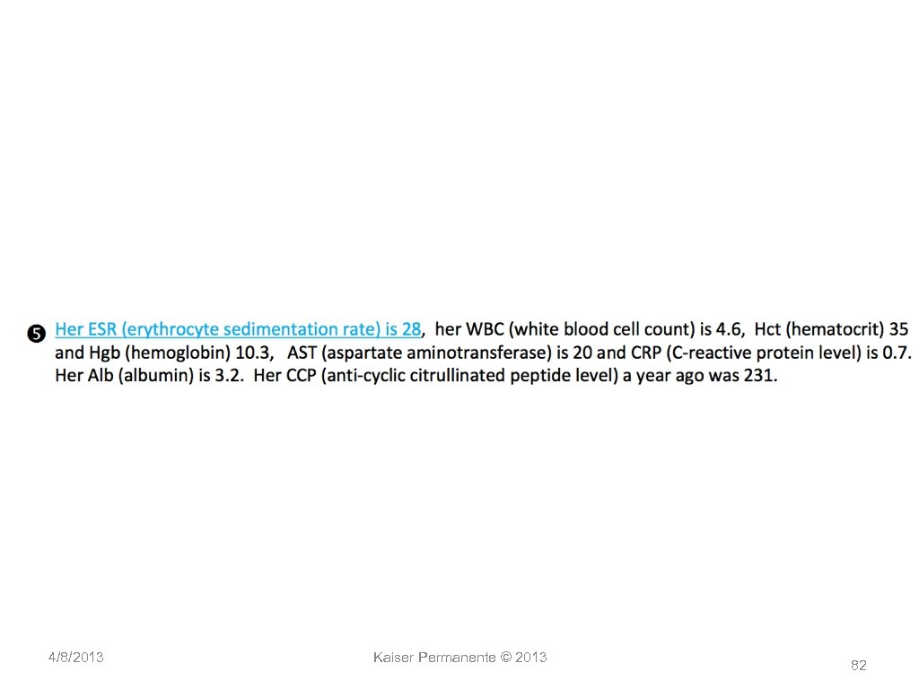 4/8/2013 Kaiser Permanente © 2013 82 