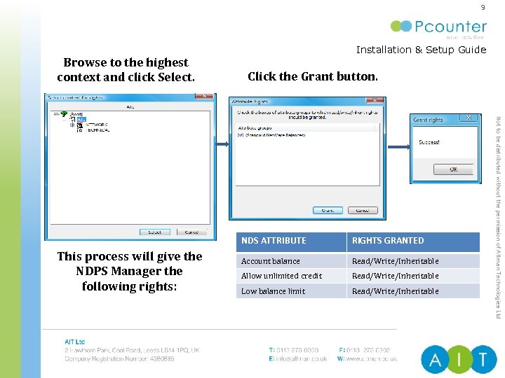 9 Browse to the highest context and click Select. Installation & Setup Guide ENTERPRISE