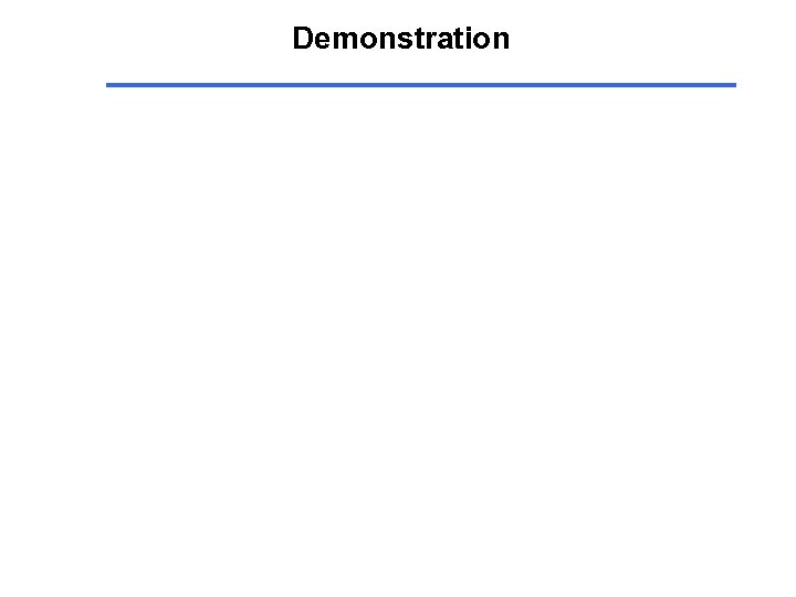 Demonstration 