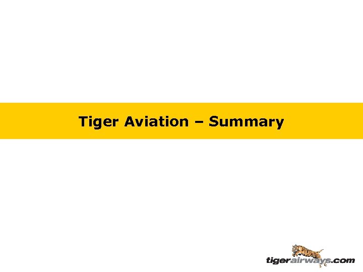 Tiger Aviation – Summary 
