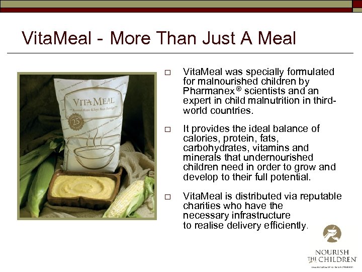 Vita. Meal - More Than Just A Meal o Vita. Meal was specially formulated