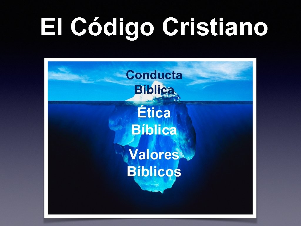 El Código Cristiano Conducta Bíblica Ética Bíblica Valores Bíblicos 