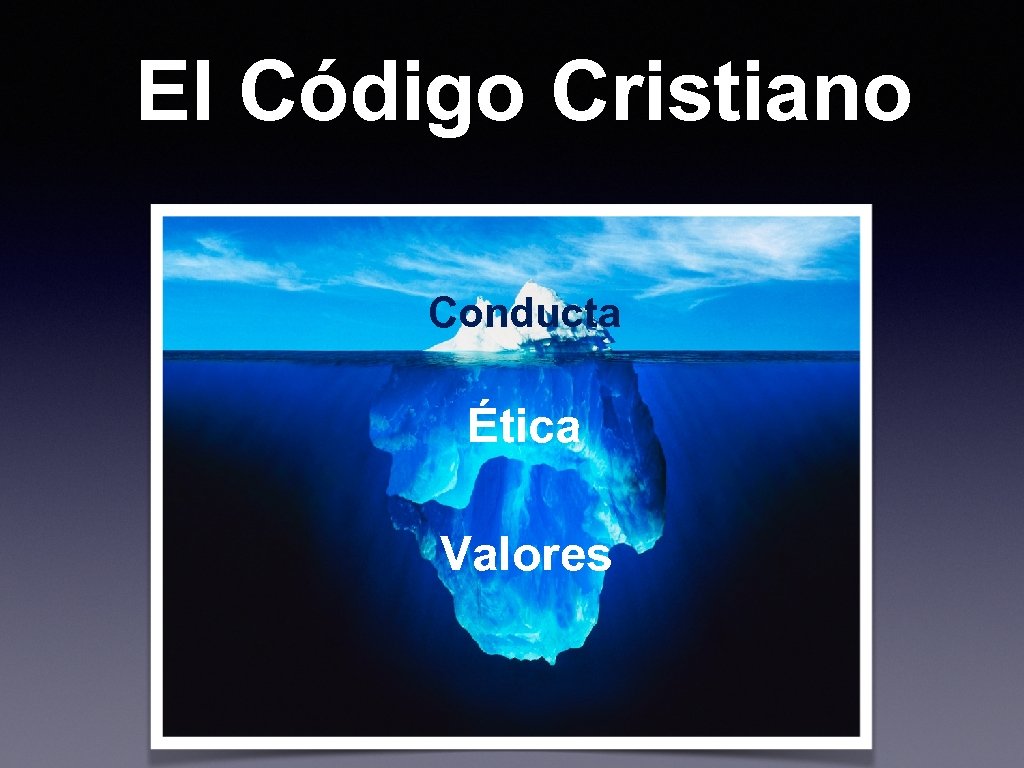 El Código Cristiano Conducta Ética Valores 