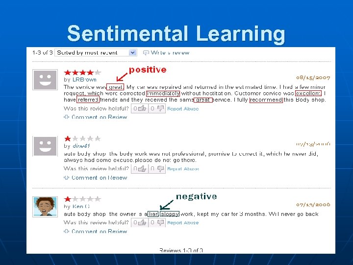 Sentimental Learning 