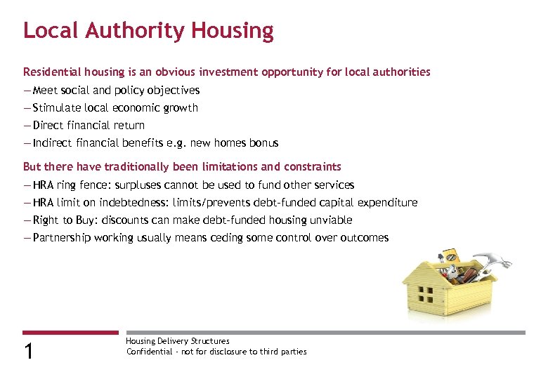 Local Authority Housing Residential housing is an obvious investment opportunity for local authorities —