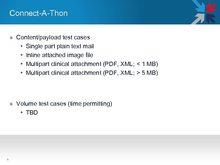 Connect-A-Thon » Content/payload test cases • Single part plain text mail • Inline attached