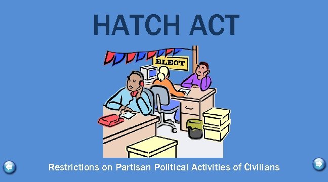 HATCH ACT Restrictions on Partisan Political Activities of Civilians 