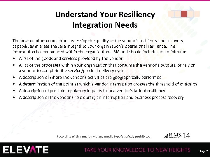 Understand Your Resiliency Integration Needs The best comfort comes from assessing the quality of
