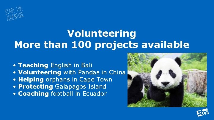  Volunteering More than 100 projects available • Teaching English in Bali • Volunteering