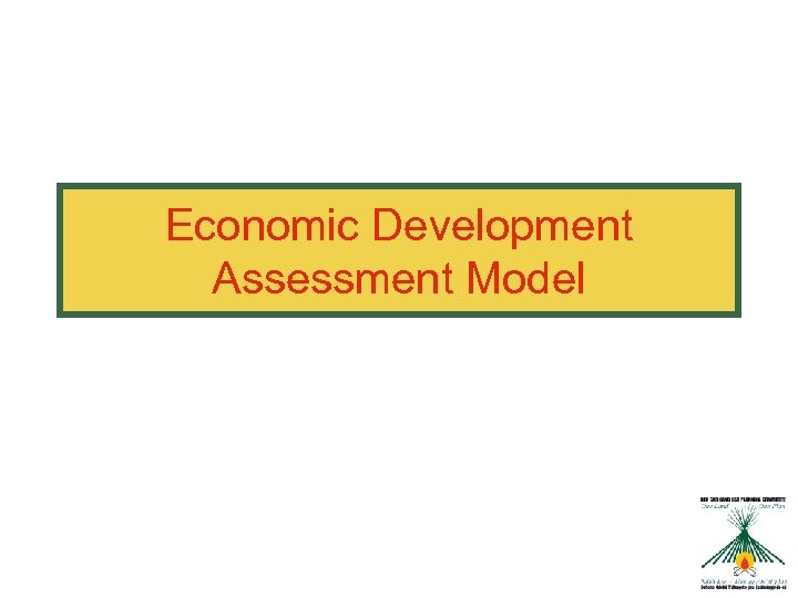 Economic Development Assessment Model 