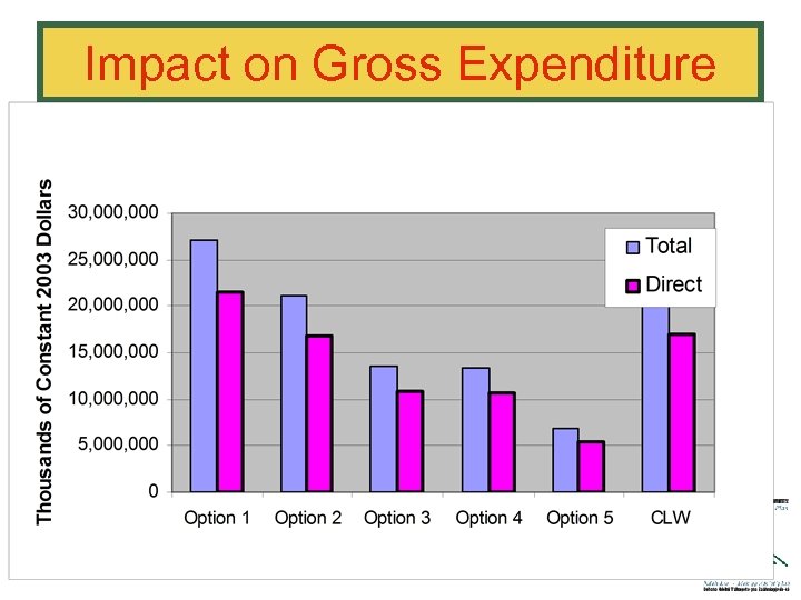 Impact on Gross Expenditure 