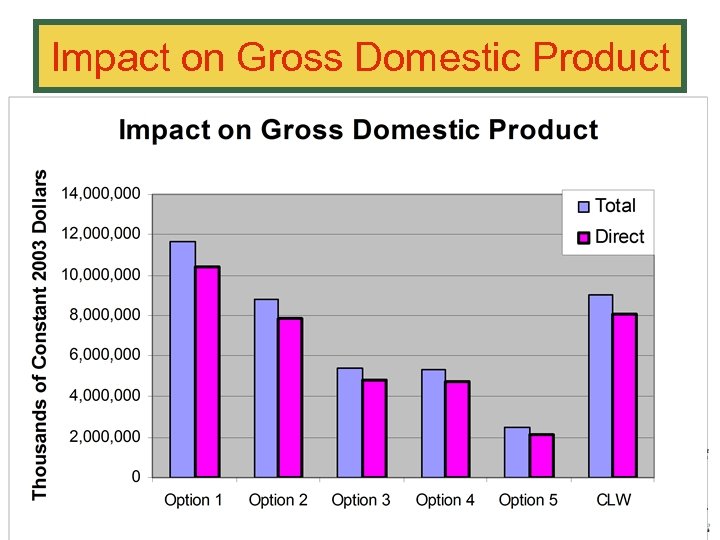 Impact on Gross Domestic Product 