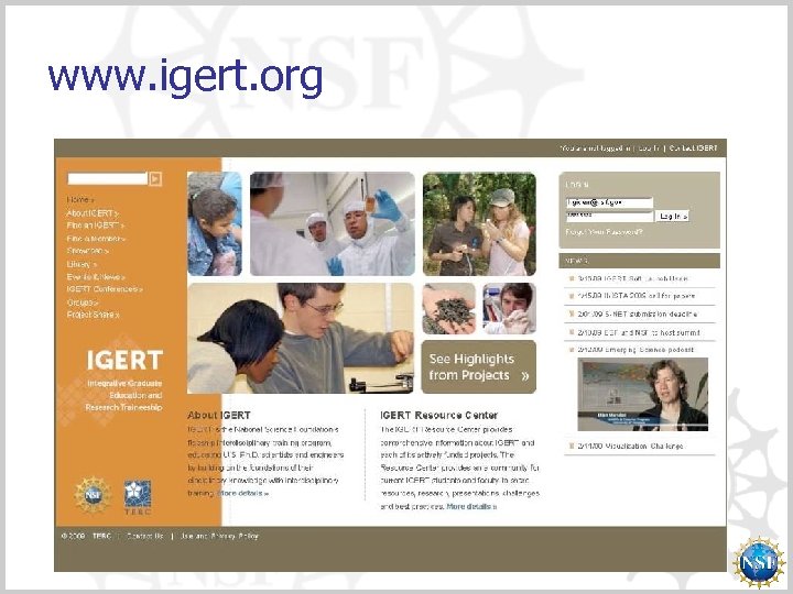 www. igert. org 