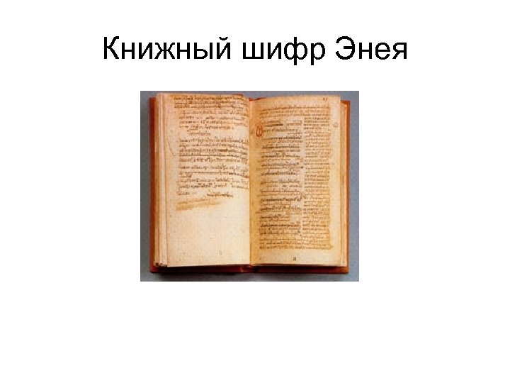 Книжный шифр Энея 