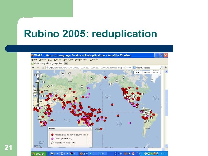 Rubino 2005: reduplication 21 