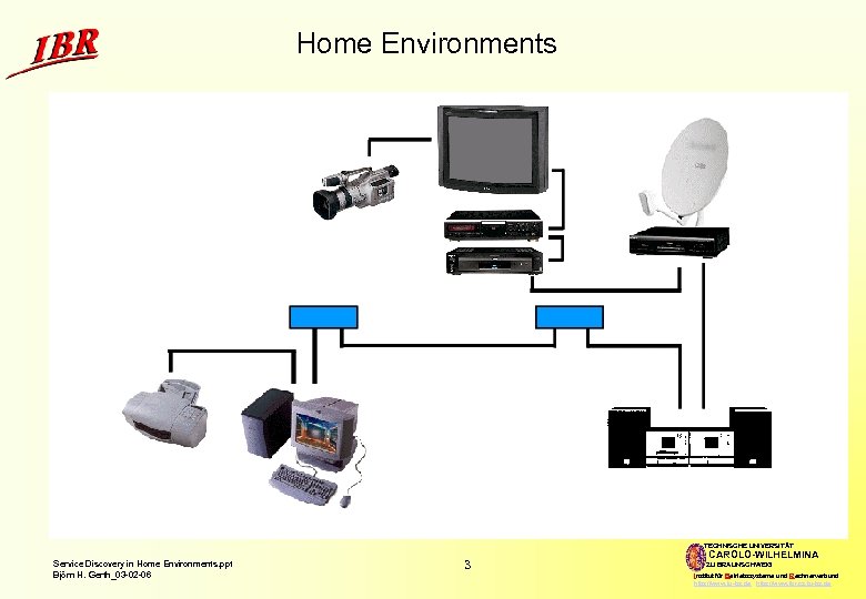 Home Environments TECHNISCHE UNIVERSITÄT Service Discovery in Home Environments. ppt Björn H. Gerth_03 -02