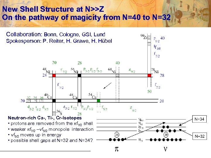 New Shell Structure at N>>Z On the pathway of magicity from N=40 to N=32