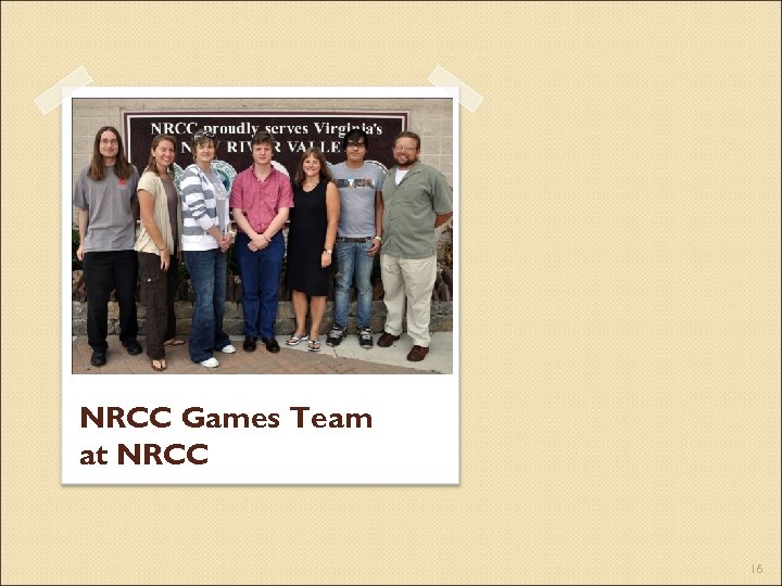 NRCC Games Team at NRCC 16 
