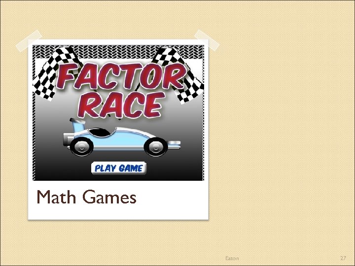 Math Games Eaton 27 