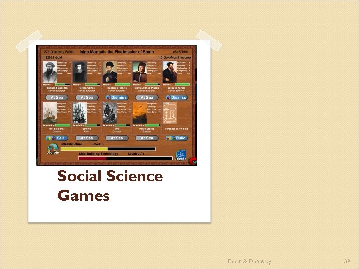 Social Science Games Eaton & Dunleavy 39 