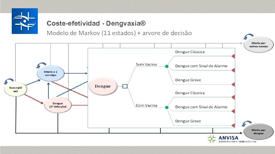 Coste-efetividad - Dengvaxia® Modelo de Markov (11 estados) + arvore de decisão 