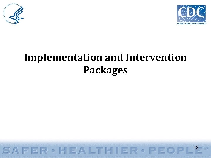 Implementation and Intervention Packages 42 