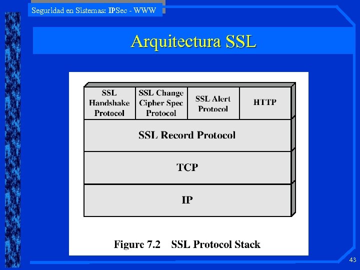 Seguridad en Sistemas: IPSec - WWW Arquitectura SSL 43 