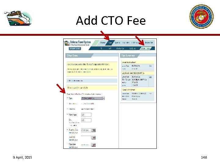 Add CTO Fee 9 April, 2015 148 