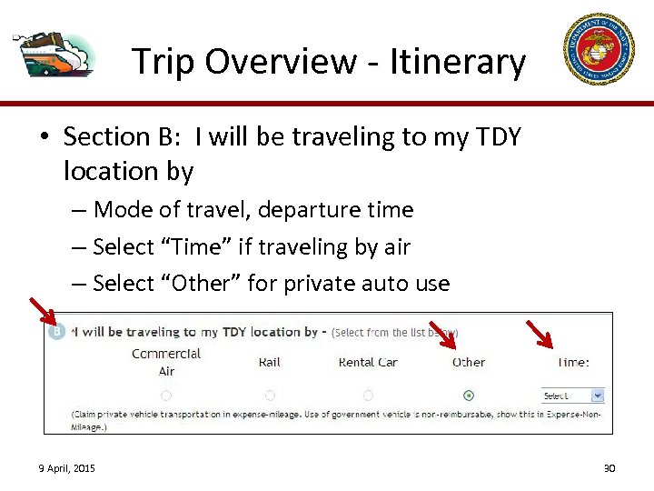 dts travel guidance