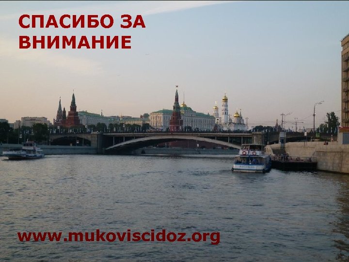 СПАСИБО ЗА ВНИМАНИЕ www. mukoviscidoz. org 