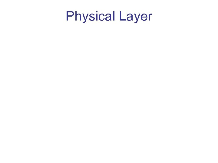 Physical Layer 