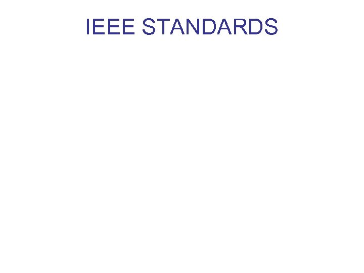 IEEE STANDARDS 