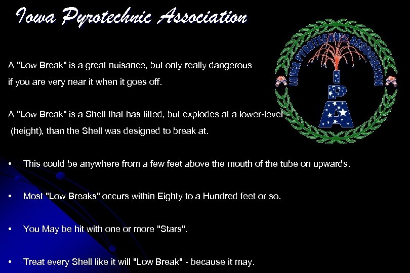 Iowa Pyrotechnic Association A 