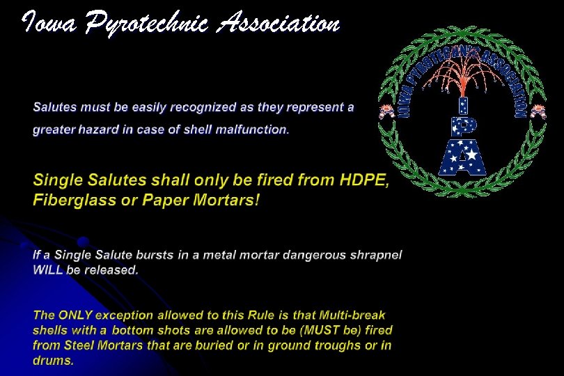 Iowa Pyrotechnic Association 