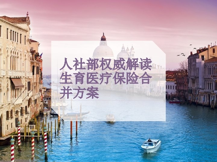 人社部权威解读 生育医疗保险合 并方案 