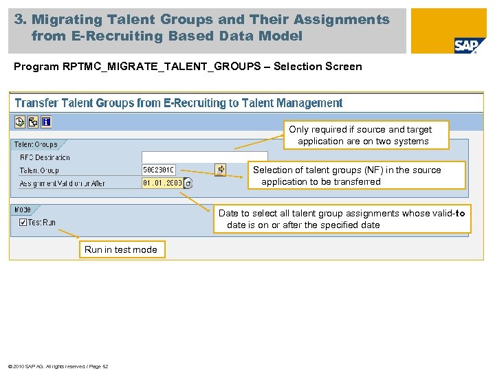 3. Migrating Talent Groups and Their Assignments from E-Recruiting Based Data Model Program RPTMC_MIGRATE_TALENT_GROUPS