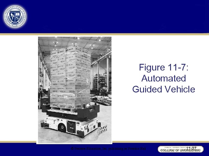 Figure 11 -7: Automated Guided Vehicle © Pearson Education, Inc. publishing as Prentice Hall