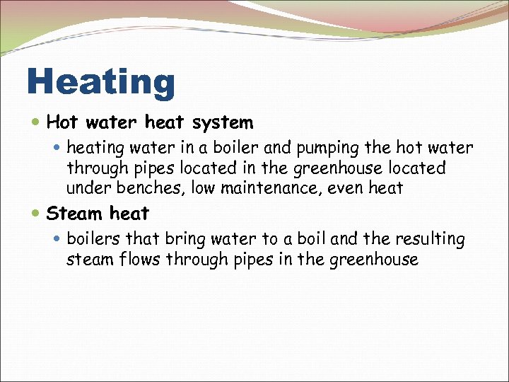 Heating Hot water heat system heating water in a boiler and pumping the hot