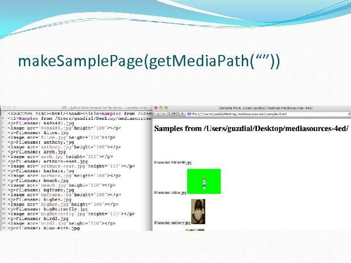 make. Sample. Page(get. Media. Path(“”)) 
