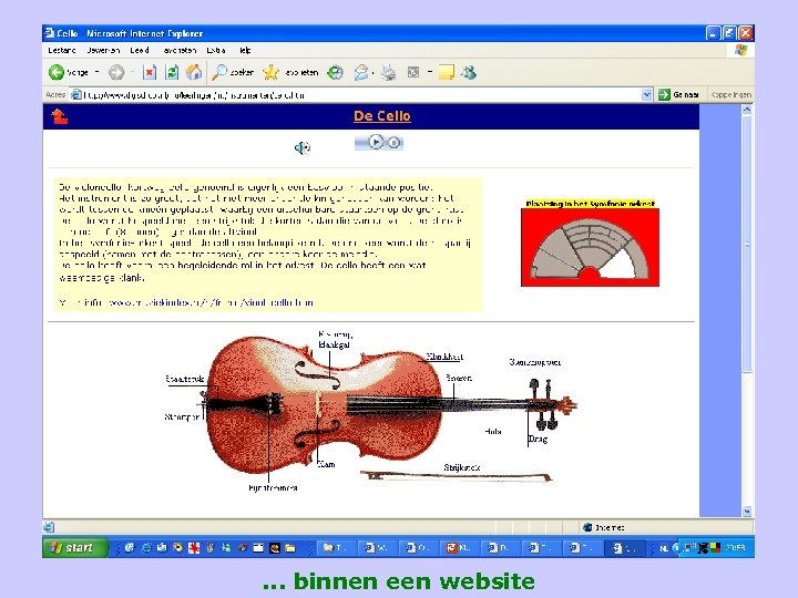 . . . binnen een website 