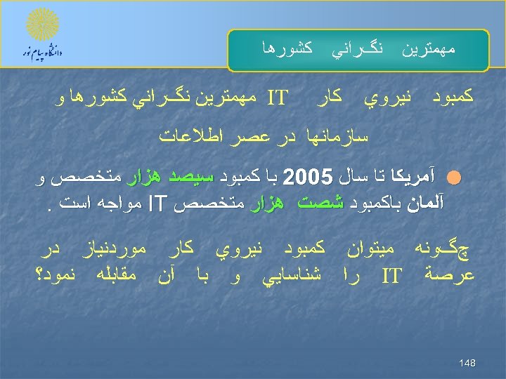  ﻣﻬﻤﺘﺮﻳﻦ ﻛﻤﺒﻮﺩ ﻧگﺮﺍﻧﻲ ﻧﻴﺮﻭﻱ ﻛﺎﺭ ﻛﺸﻮﺭﻫﺎ IT ﻣﻬﻤﺘﺮﻳﻦ ﻧگﺮﺍﻧﻲ ﻛﺸﻮﺭﻫﺎ ﻭ ﺳﺎﺯﻣﺎﻧﻬﺎ ﺩﺭ