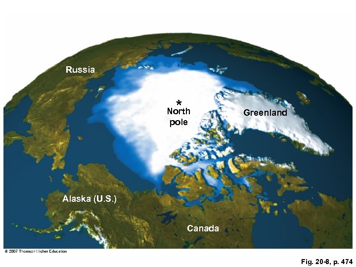 Russia * North pole Greenland Alaska (U. S. ) Canada Fig. 20 -8, p.