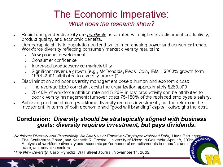 The Economic Imperative: What does the research show? Racial and gender diversity are positively