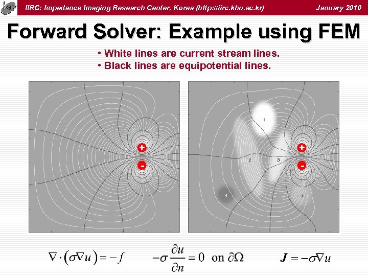 IIRC: Impedance Imaging Research Center, Korea (http: //iirc. khu. ac. kr) January 2010 Forward