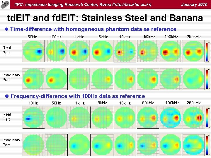 IIRC: Impedance Imaging Research Center, Korea (http: //iirc. khu. ac. kr) January 2010 td.