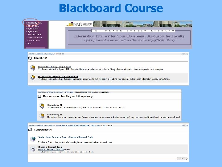 Blackboard Course 