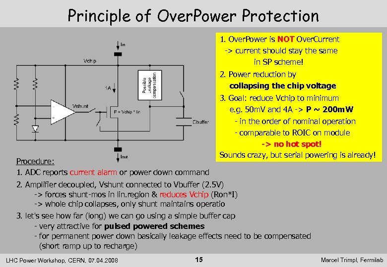 Principle of Over. Power Protection 1. Over. Power is NOT Over. Current -> current