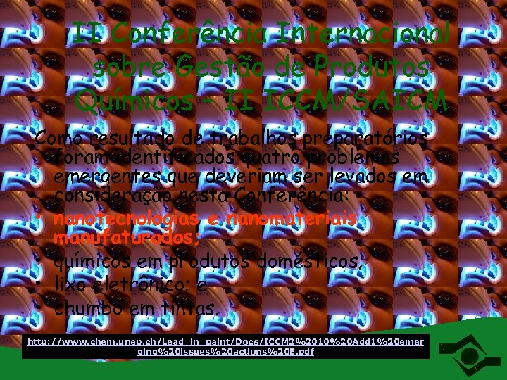 II Conferência Internacional sobre Gestão de Produtos Químicos – II ICCM/SAICM Como resultado de